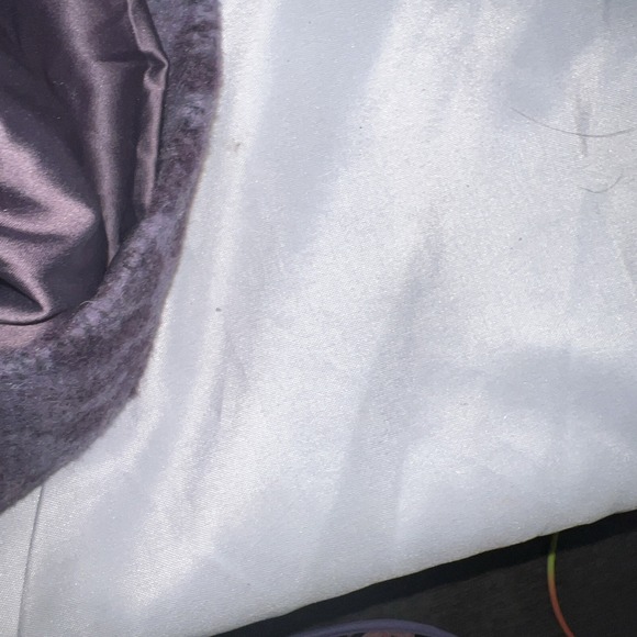 Kate Spade Womens Sz 12 new York Purple Brushed Leopard Peacoat Coat Soft 226 - Picture 7 of 13